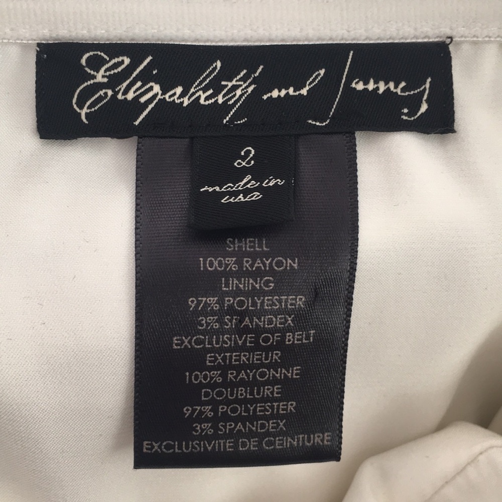 ELIZABETH & JAMES STRAPLESS DRESS WITH LEATHER BELT - Picture 7 of 8